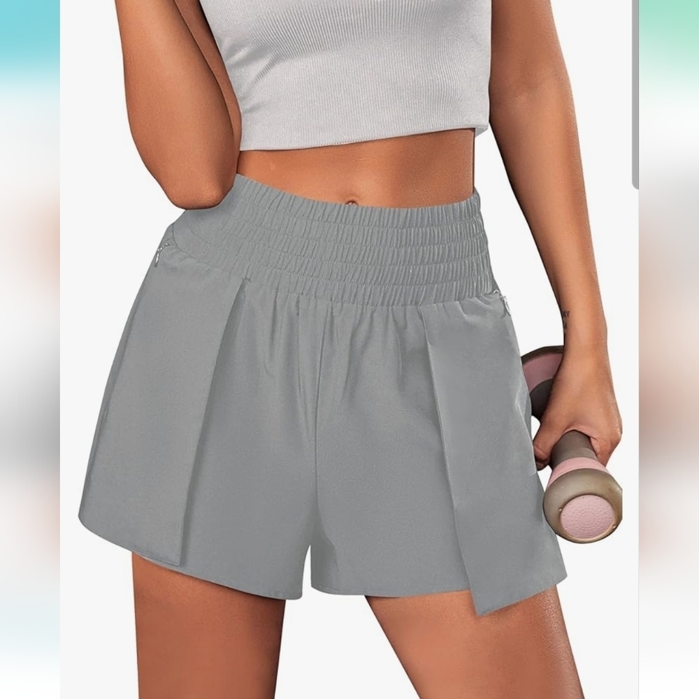 Nwt Blooming Jelly Athletic Shorts High Waisted With Zipper Pockets